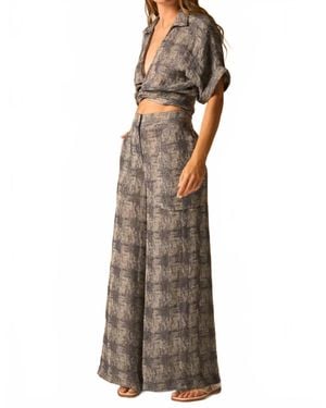 JBQ Oslo Wide Leg Pant 2.0 - Brown