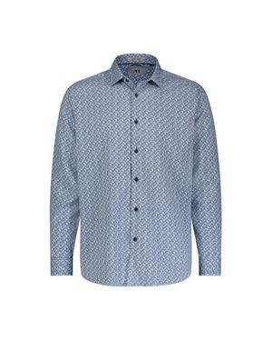 American Heritage Abstract Link Printed Shirt - Blue