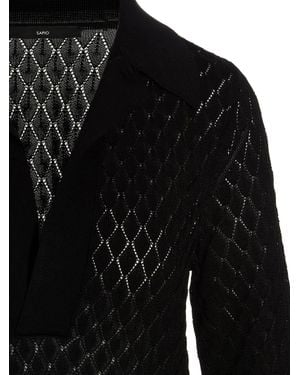 SAPIO Viscose Polo Shirt - Black