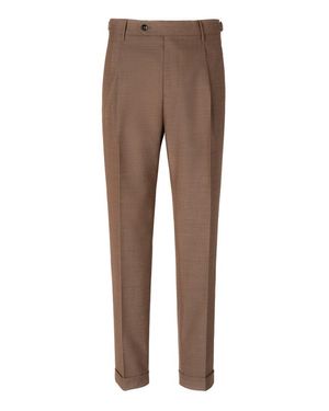 パンツ BERWICH birds-eye taperd slacks 56 brown BERWICH Men | YOOX