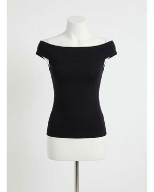 Z Supply Second Skin Off Shoulder Top - Black