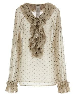 P.A.R.O.S.H. P. A.R. O.S. H. Pallina Blouse - Natural