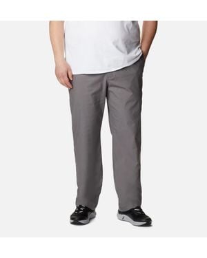Columbia Flex Roc Pants Cotton Blend Omni-Shade Straight Leg Jax4 - Gray
