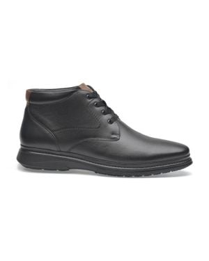 Pazstor Lambskin Leather Boots - Black