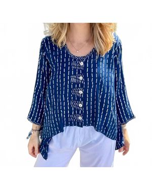 Iguana Kyao Shark Bite Top - Blue