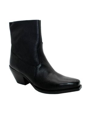 Volatile Lariat Unlined Leather Bootie - Black