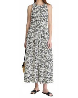 Apiece Apart Textured Bali Tank Midi Dress - Black