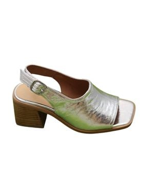 INTENTIONALLY ______ Teresa Slingback Heels - Metallic