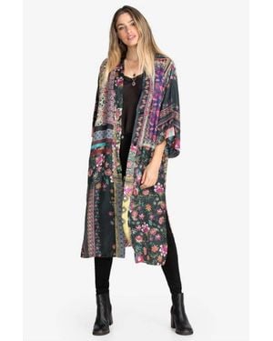 Johnny Was Janice Gabrielle Kim Reversible Silk Jacket - Black