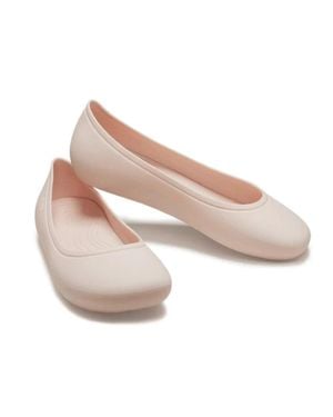 Crocs™ Brooklyn 209384-6Ur Ballet Flats Quartz Slip On Shoes Hawk2833 - Pink