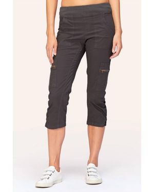 XCVI Stretch Poplin Crop Pants - Black