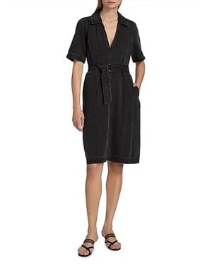 Rails Mavis Belted Denim Dress in Black | Lyst
