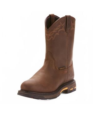 Ariat Workhog Pull-On Waterproof Boots - Brown