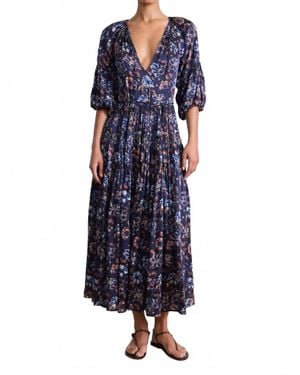 Apiece Apart Santa Cecilia Maxi Dress - Blue