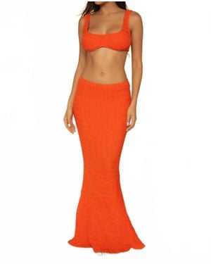 Montce Natalia Maxi Skirt - Red