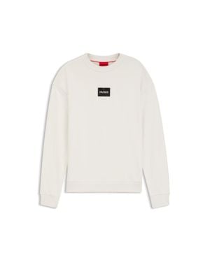 HUGO Tortoise-Logo Sweatshirt - White