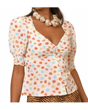 RIXO London Palma Top - Brown