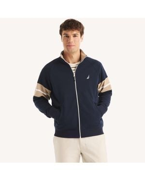 Nautica Colorblock Raglan Sleeve Jacket - Blue