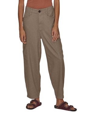 Le Jean Linen Goldie Balloon Cargo Pant - Brown