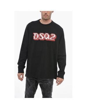 DSquared² ² Skater Fit T-Shirt With Logo Print - Black
