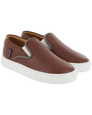 ATLANTA MOCASSIN Leather Sneaker - Brown