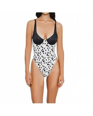 Gigizara Calico One Piece Kaleidoscope Pattern, Adjustable Support - Blue
