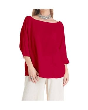 Oh My Gauze Marina Blouse - Red