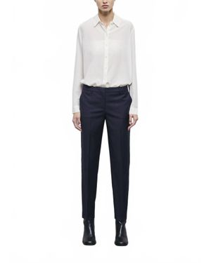 The Kooples Straight-Fit Wool Suit Pants - Blue