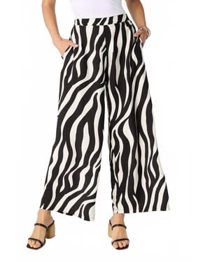 Coco + Carmen Gracie Wide Leg Flowy Pant - Black