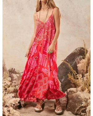 Spell Libertine Strappy Maxi Dress - Red