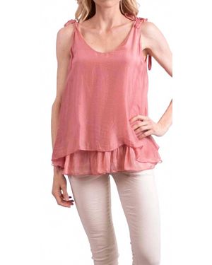 Gigi Moda Semilia Scoop Neck Tank Top - Pink