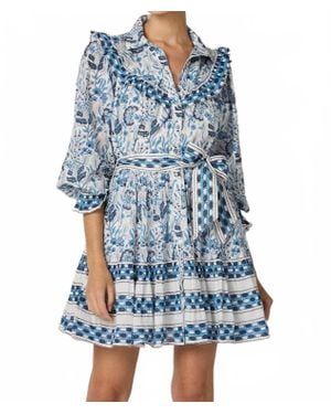 Cleobella Lottie Mini Dress - Blue