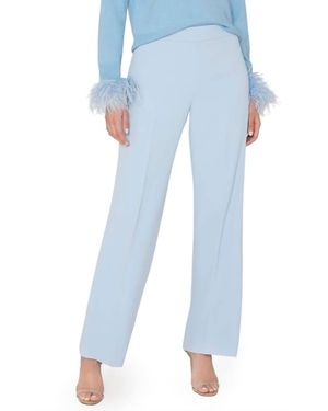 MILLY Natie Crepe Pants - Blue
