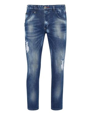 Philipp Plein Denim Pants Skinny - Blue