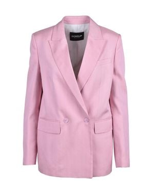 Dondup Double-Breasted Viscose Jacket - Pink
