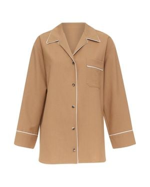 Marni Wool Pajama Shirt - Natural