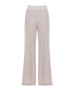 Panicale Embellished Straight-Leg Pants - Gray