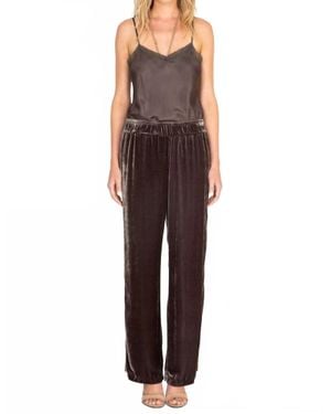 Johnny Was Ravi Wide Leg Velvet Pant - Red