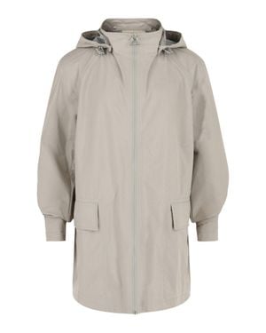 Ferragamo Hooded Gancini Rain Jacket - Gray