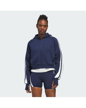 adidas Crop Hoody - Blue
