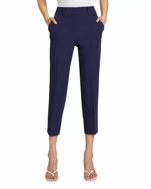 MILLY Nicola High Waist Cady Pants - Blue