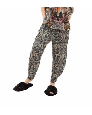 Maria Cher Besalu Floral Pants - Black