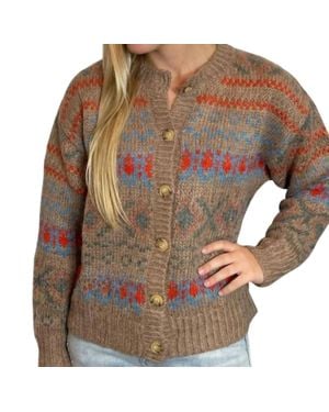 Wishlist Southwestern Style Cardigan - Brown
