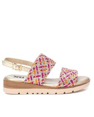 Xti Double Strap Flat Sandals By - Pink