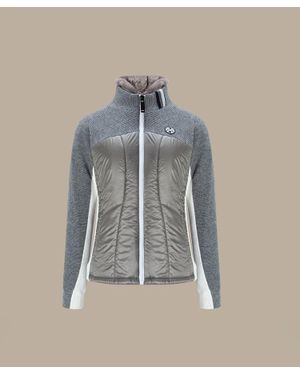 Mahes Golf Swing Knit Padded Jacket - Blue