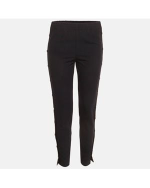Maje Jersey Side Open Pants - Black