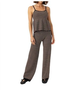 Sundays Hallie Stripe Pul-On Pants - Black