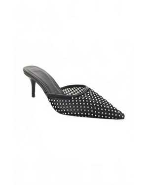 Billini Dez Mesh Diamante Heel - Black