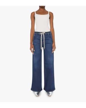 Mother Drawn Undercover Prep Sneak Jeans - Blue