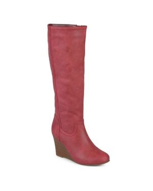Journee Collection Apos;S Langly Boots - Red